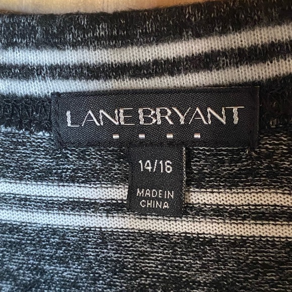 Lane Bryant grey stripe sweater 14-16 - Picture 8 of 9